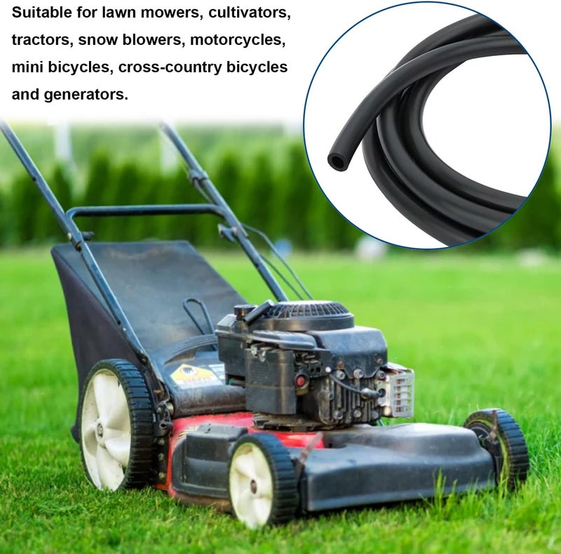 Tnisesm 4 Size Fuel Hose Line - 3/8" 5/16" 1/4" 3/16" ID Fuel Line Gas Tube Hose 3-Feet with 40Pcs Clamps for Small Engines Kawasaki EZGO Golf Cart Snowmobile Motorcycle ATV Tractor Lawn Mowers - Image 4